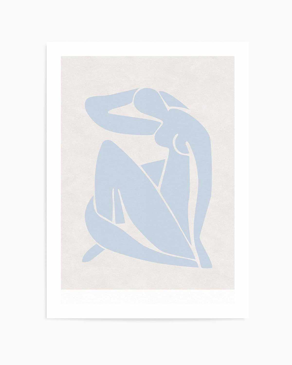 Decoupes Femme | Blue Art Print