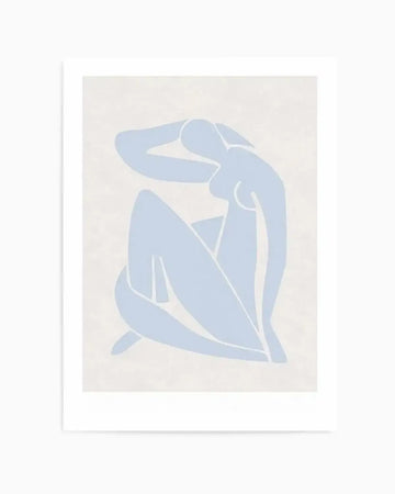 Decoupes Femme | Blue Art Print from Olive et Oriel where you can shop wallpaper and artworks online