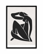 Decoupes Femme | Charcoal Art Print