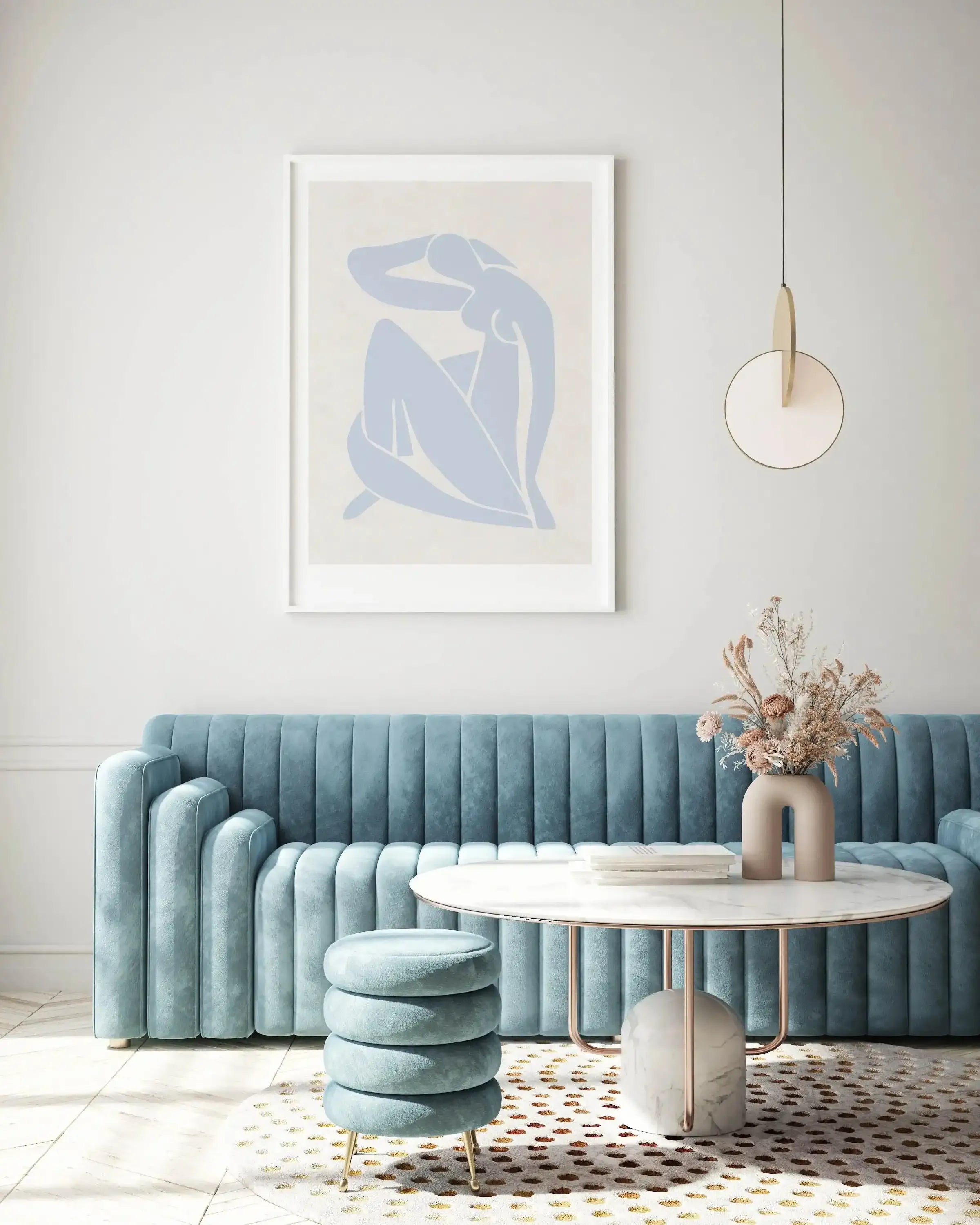 Decoupes Femme | Blue Art Print-PRINT-Olive et Oriel-Olive et Oriel-Buy-Australian-Art-Prints-Online-with-Olive-et-Oriel-Your-Artwork-Specialists-Austrailia-Decorate-With-Coastal-Photo-Wall-Art-Prints-From-Our-Beach-House-Artwork-Collection-Fine-Poster-and-Framed-Artwork