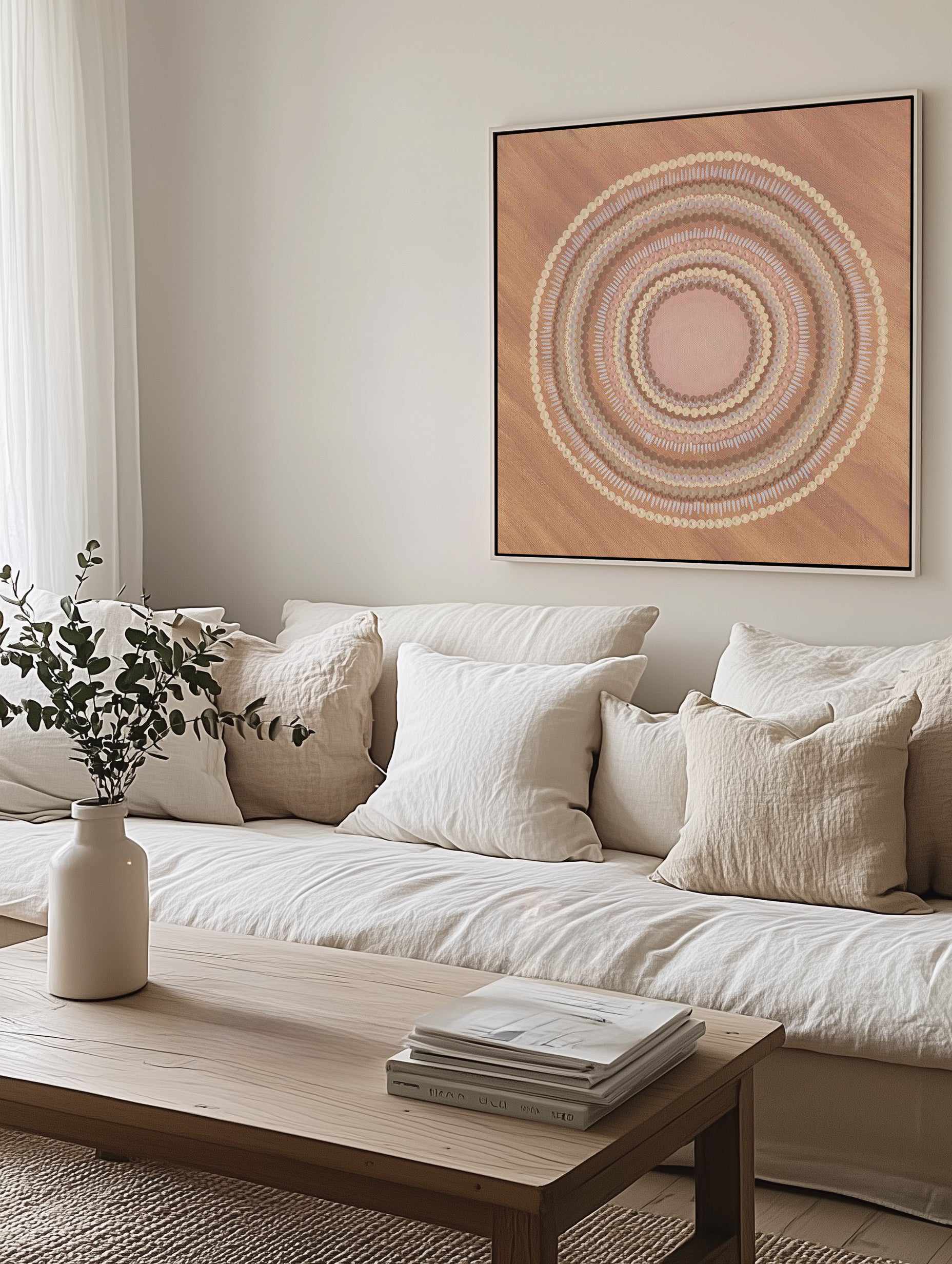 Deep Connection by Karissa Undy | Framed Canvas Art Print