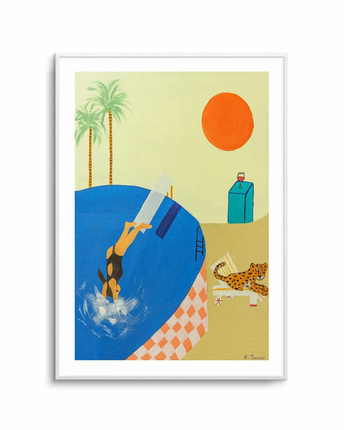 Deep Dives by Britney Turner Art Print from Olive et Oriel where you can shop wallpaper and artworks online