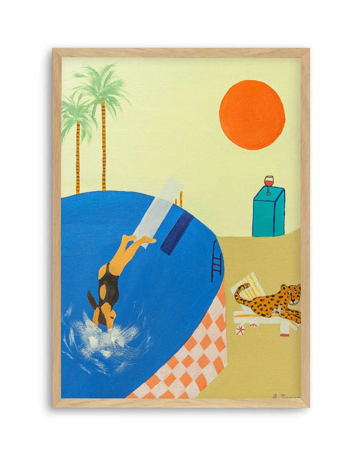 Deep Dives by Britney Turner Art Print from Olive et Oriel where you can shop wallpaper and artworks online