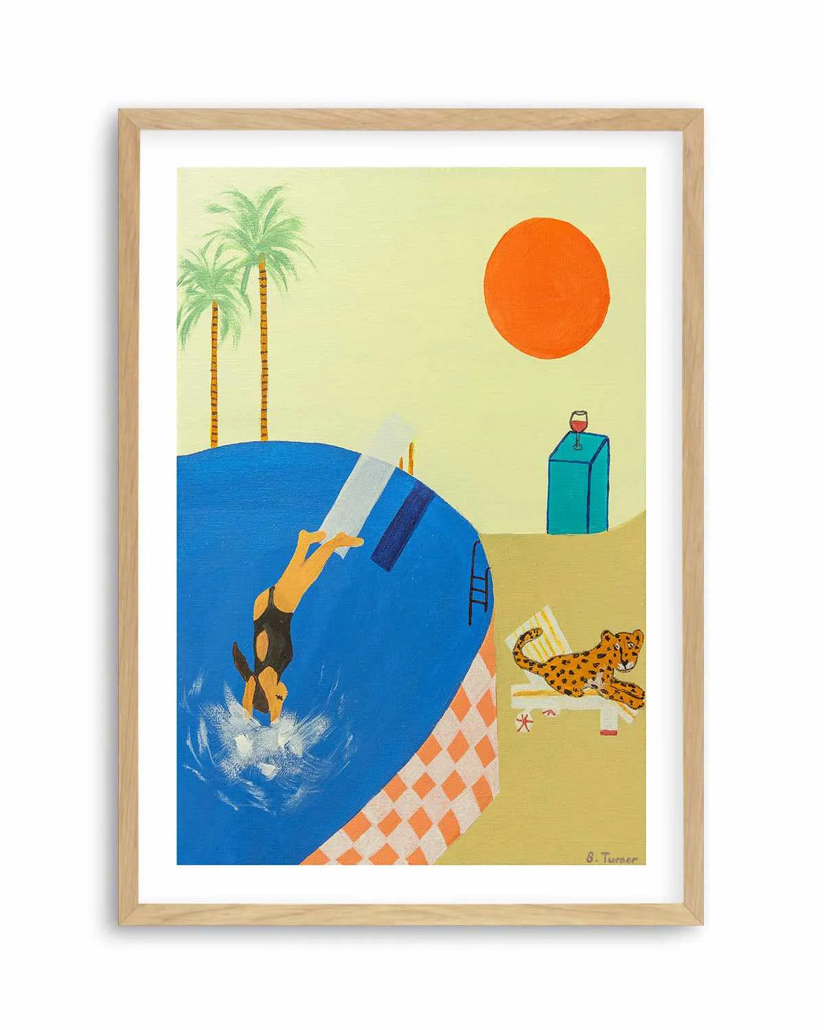 Deep Dives by Britney Turner Art Print from Olive et Oriel where you can shop wallpaper and artworks online