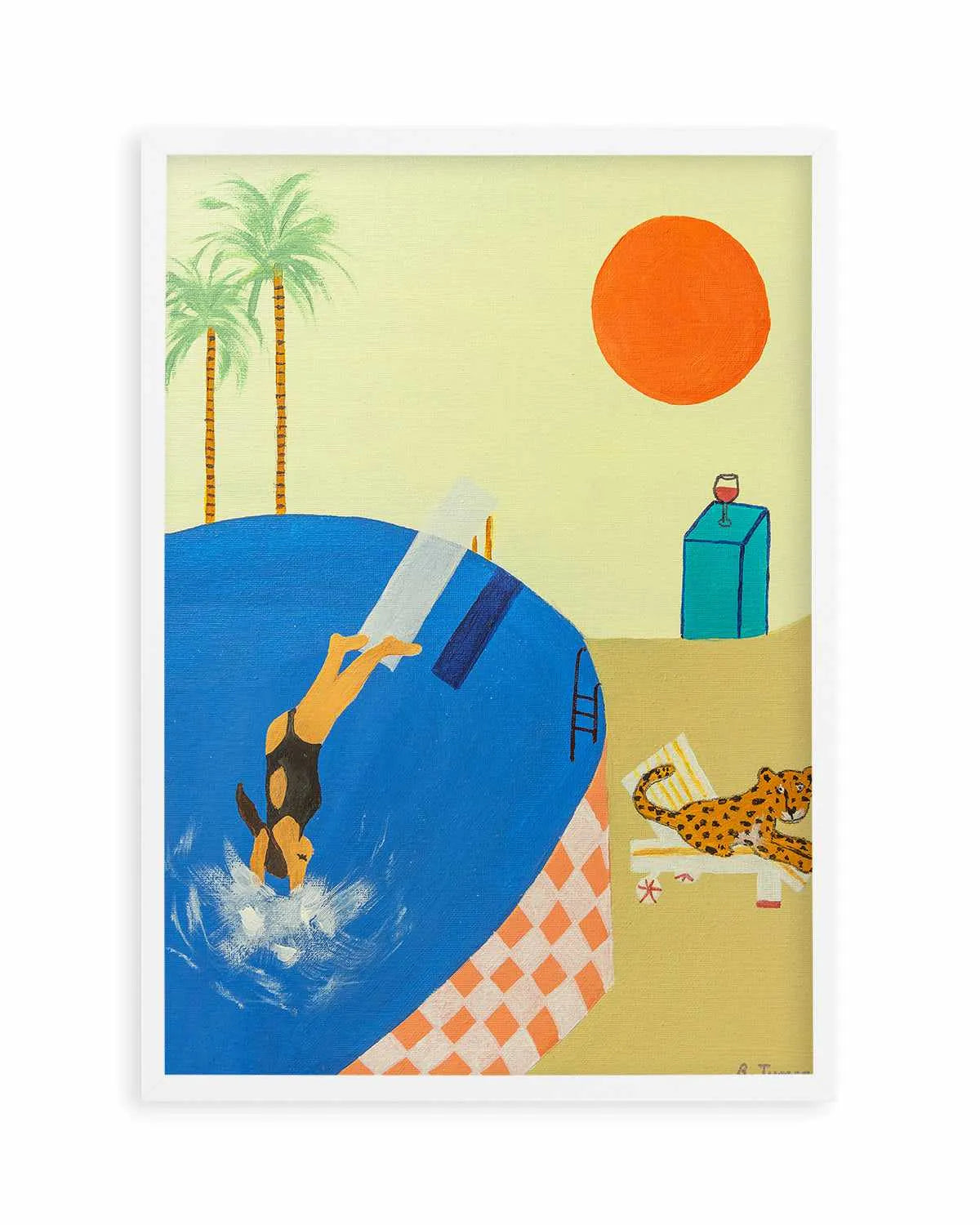 Deep Dives by Britney Turner Art Print from Olive et Oriel where you can shop wallpaper and artworks online