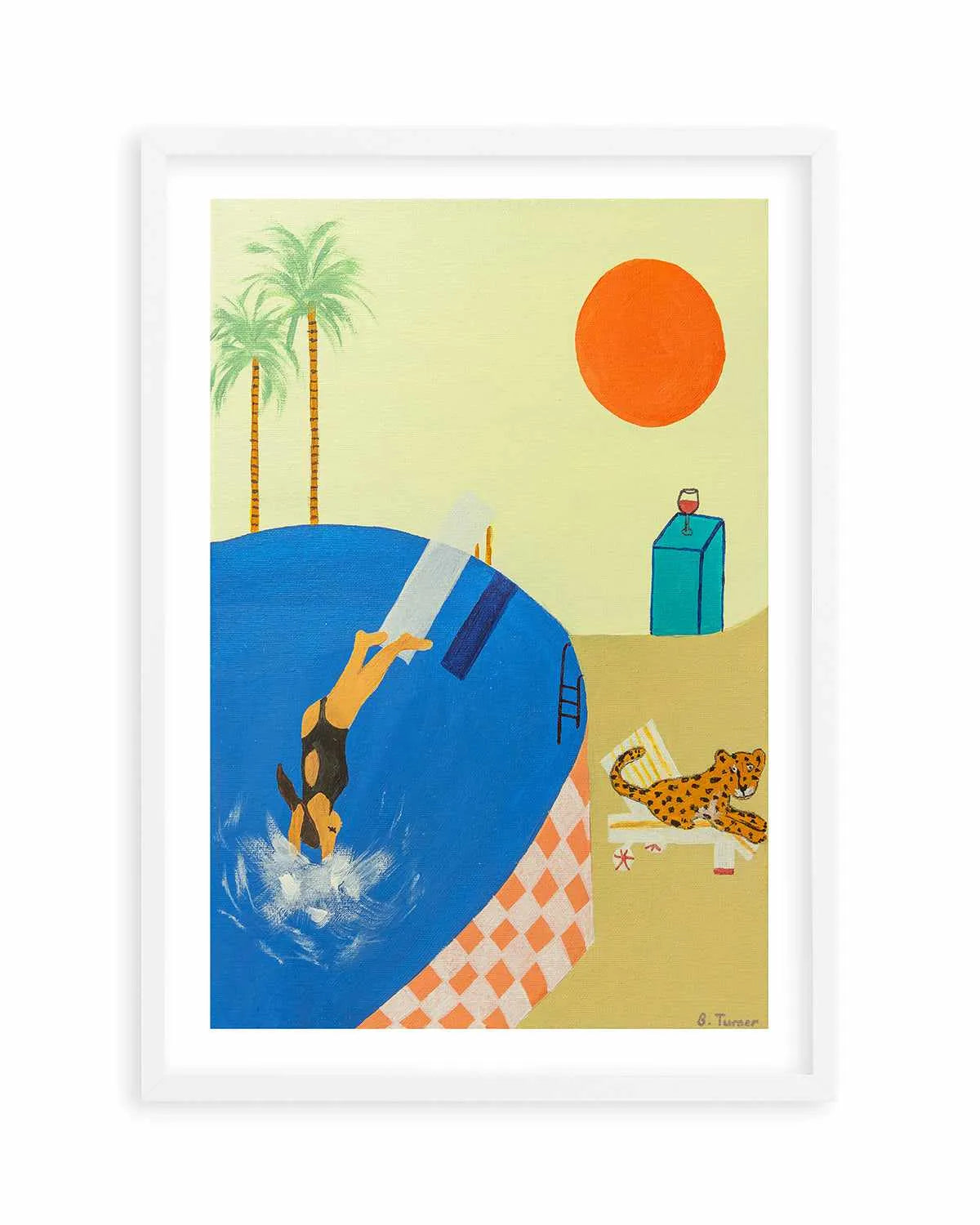 Deep Dives by Britney Turner Art Print from Olive et Oriel where you can shop wallpaper and artworks online