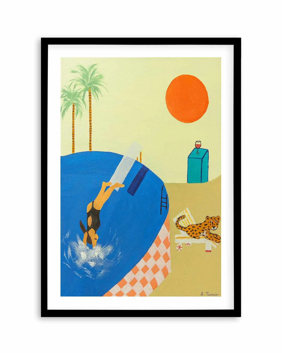 Deep Dives by Britney Turner Art Print from Olive et Oriel where you can shop wallpaper and artworks online