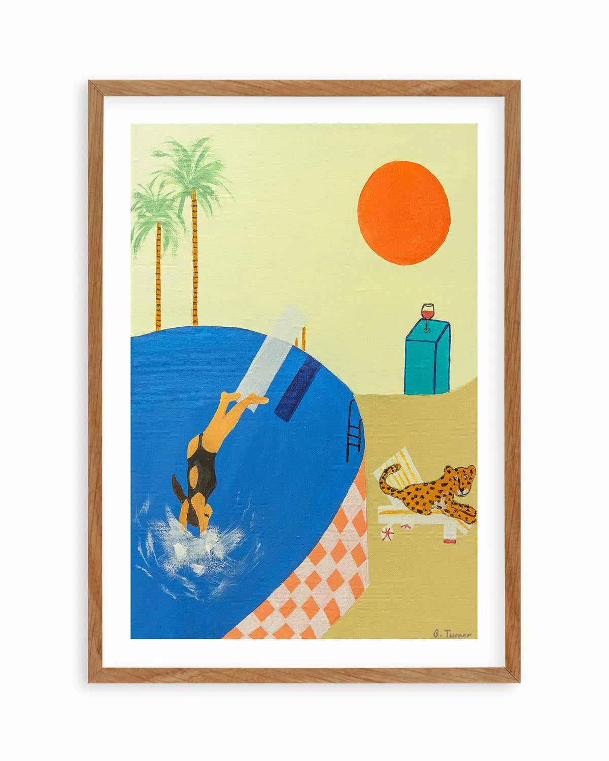 Deep Dives by Britney Turner Art Print from Olive et Oriel where you can shop wallpaper and artworks online