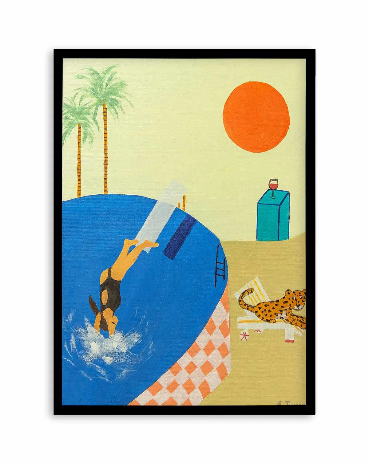 Deep Dives by Britney Turner Art Print from Olive et Oriel where you can shop wallpaper and artworks online