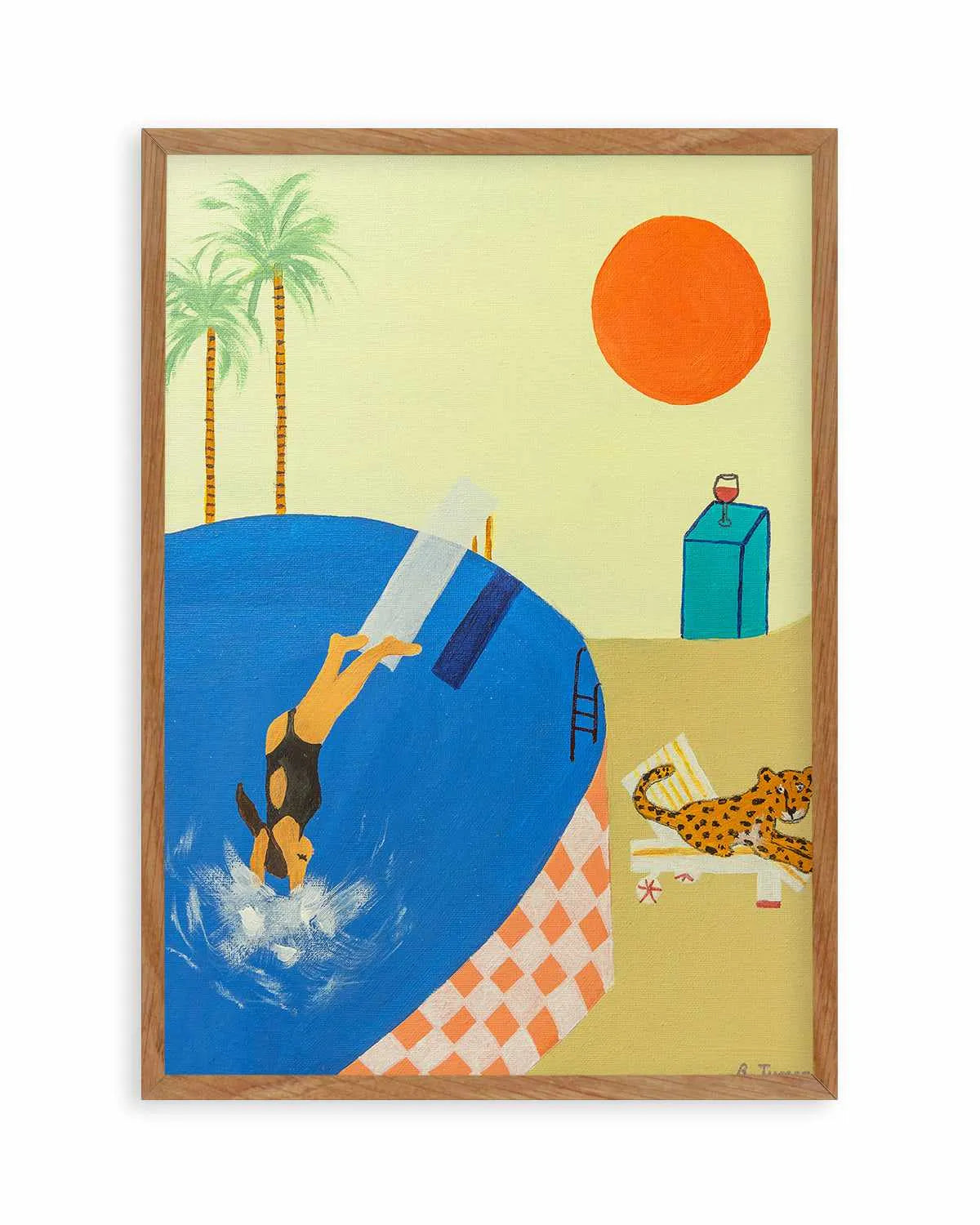 Deep Dives by Britney Turner Art Print from Olive et Oriel where you can shop wallpaper and artworks online