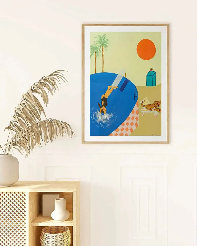 Deep Dives by Britney Turner Art Print from Olive et Oriel where you can shop wallpaper and artworks online
