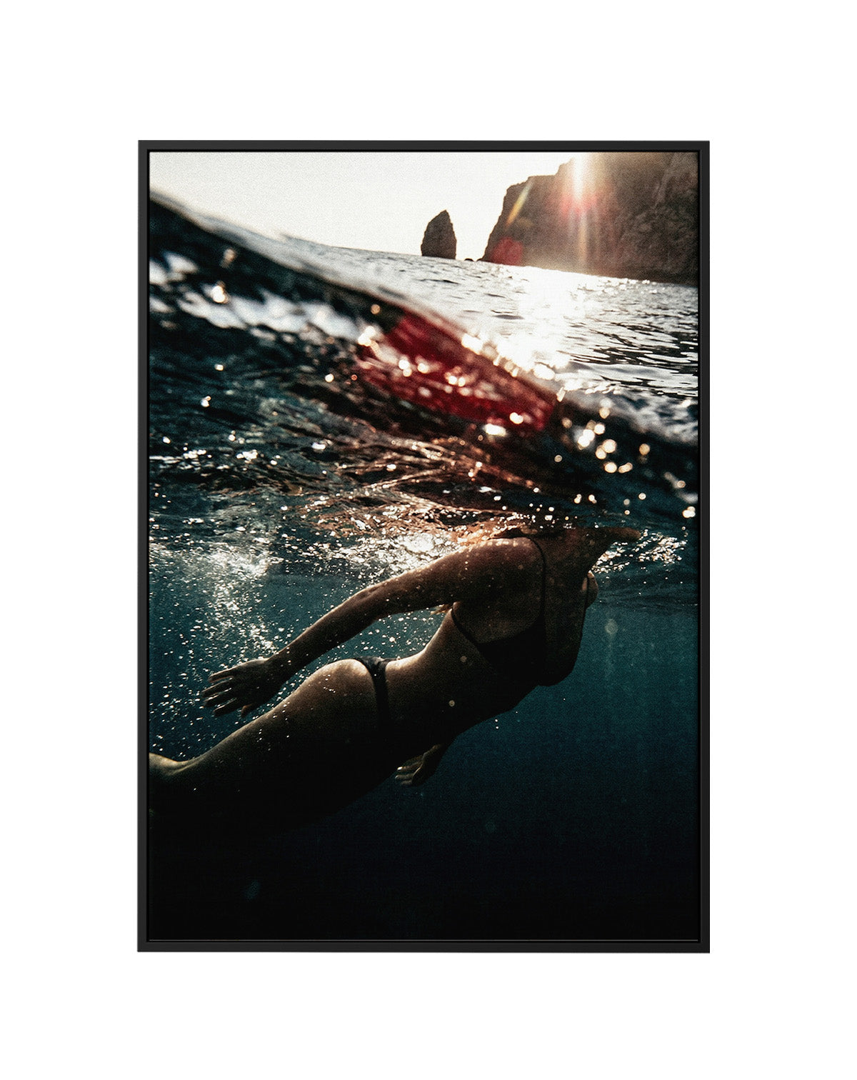 Deep End | Framed Canvas Art Print