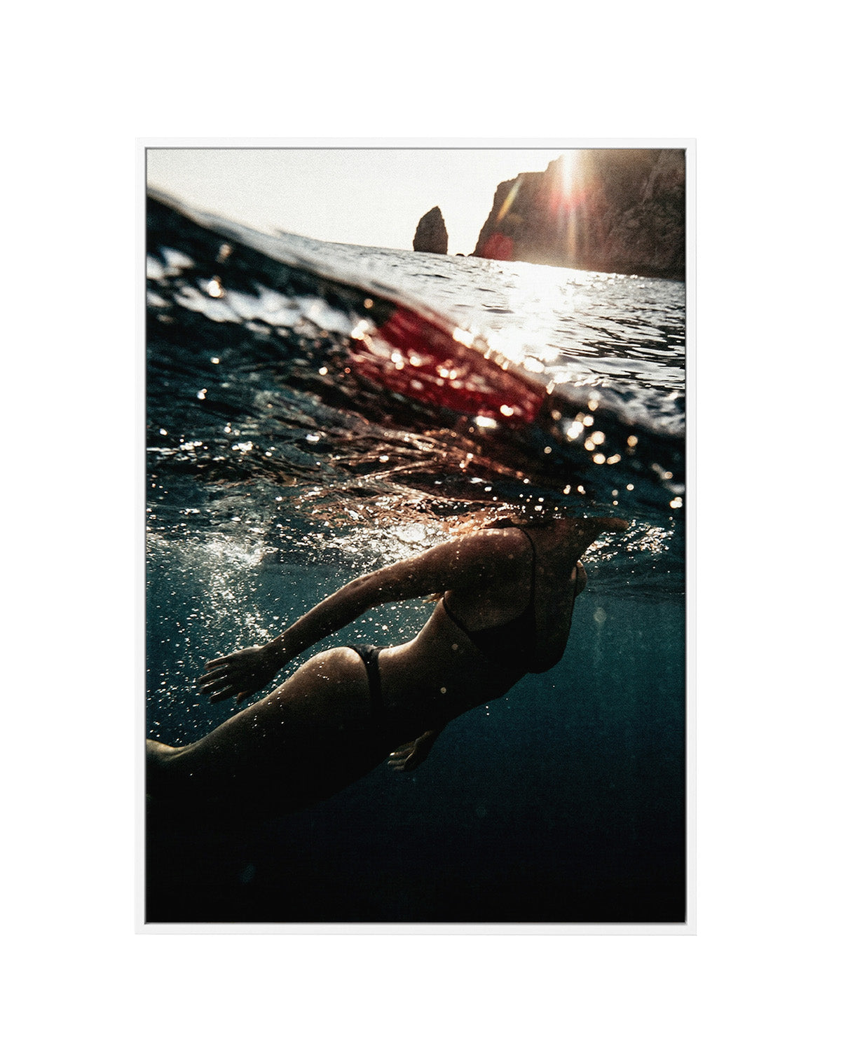 Deep End | Framed Canvas Art Print