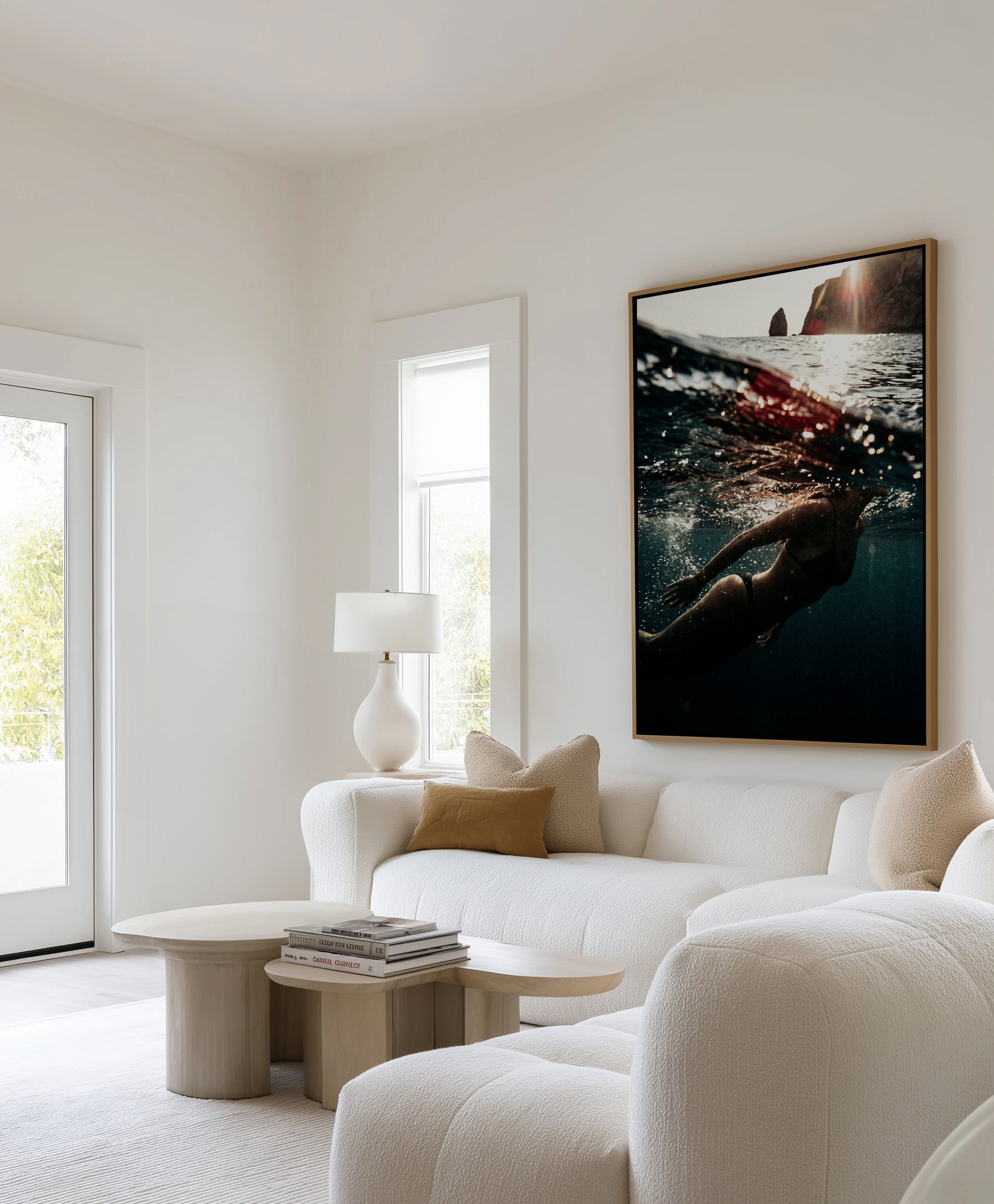 Deep End | Framed Canvas Art Print