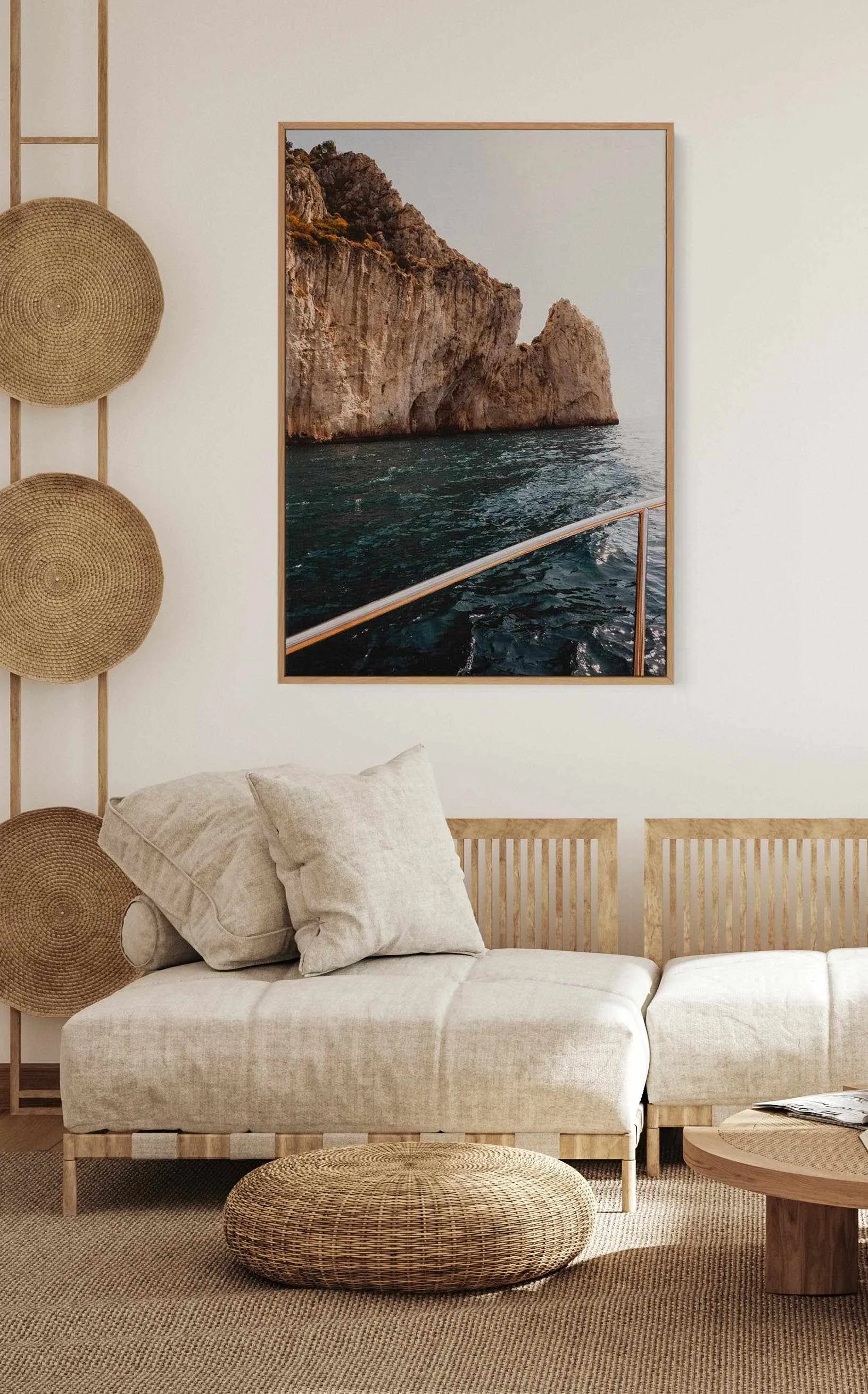 Deep Oceans by Louise Krause | Framed Canvas Art Print from Olive et Oriel where you can shop wallpaper and artworks online