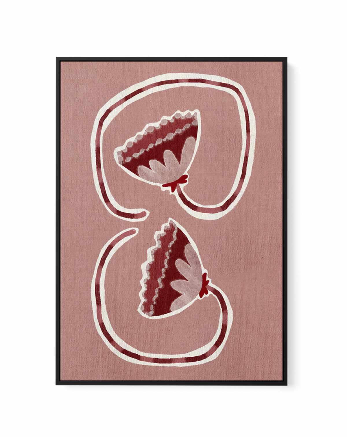 Delicate Bloom 16 by Shatha Al Dafai | Framed Canvas Art Print from Olive et Oriel where you can shop wallpaper and artworks online