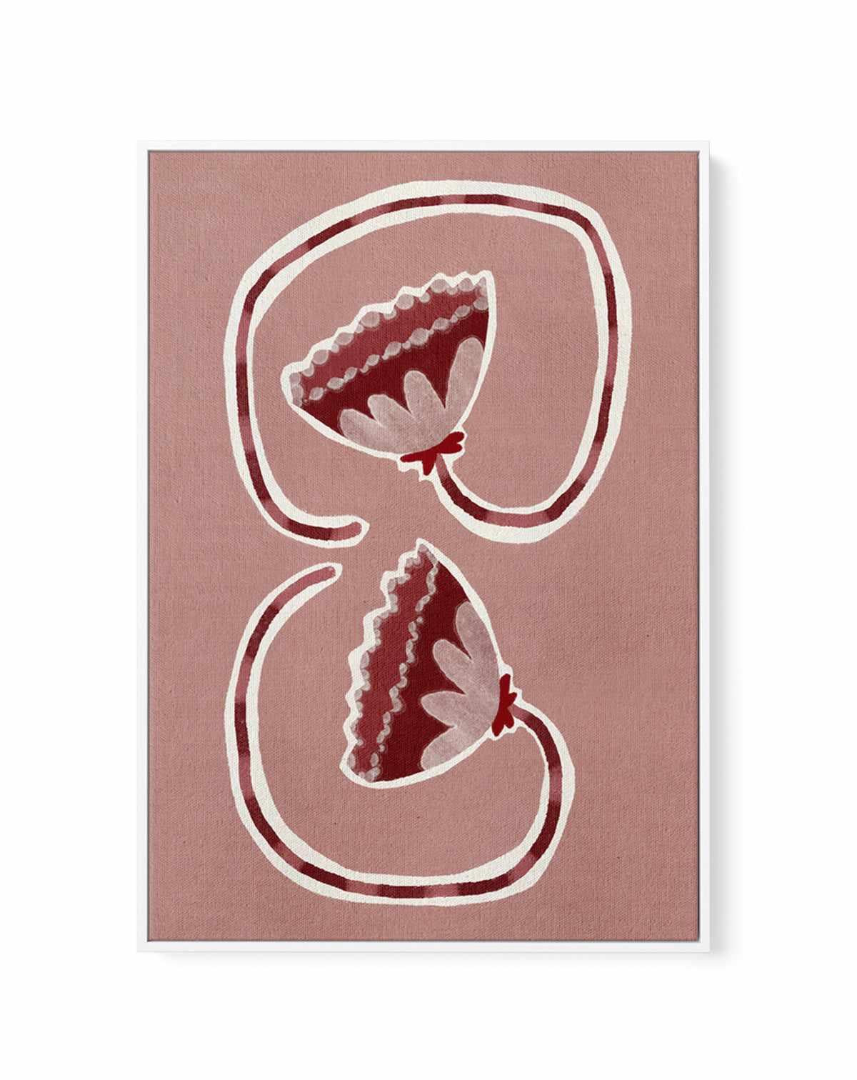 Delicate Bloom 16 by Shatha Al Dafai | Framed Canvas Art Print from Olive et Oriel where you can shop wallpaper and artworks online