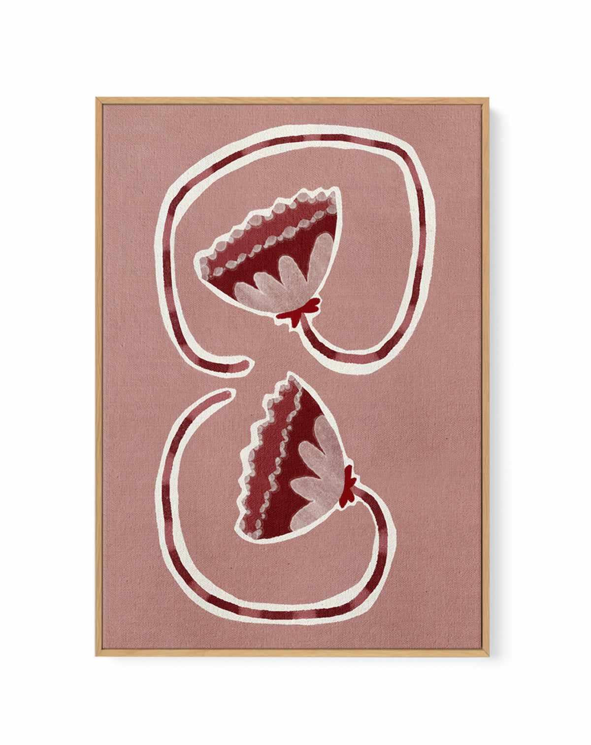 Delicate Bloom 16 by Shatha Al Dafai | Framed Canvas Art Print from Olive et Oriel where you can shop wallpaper and artworks online