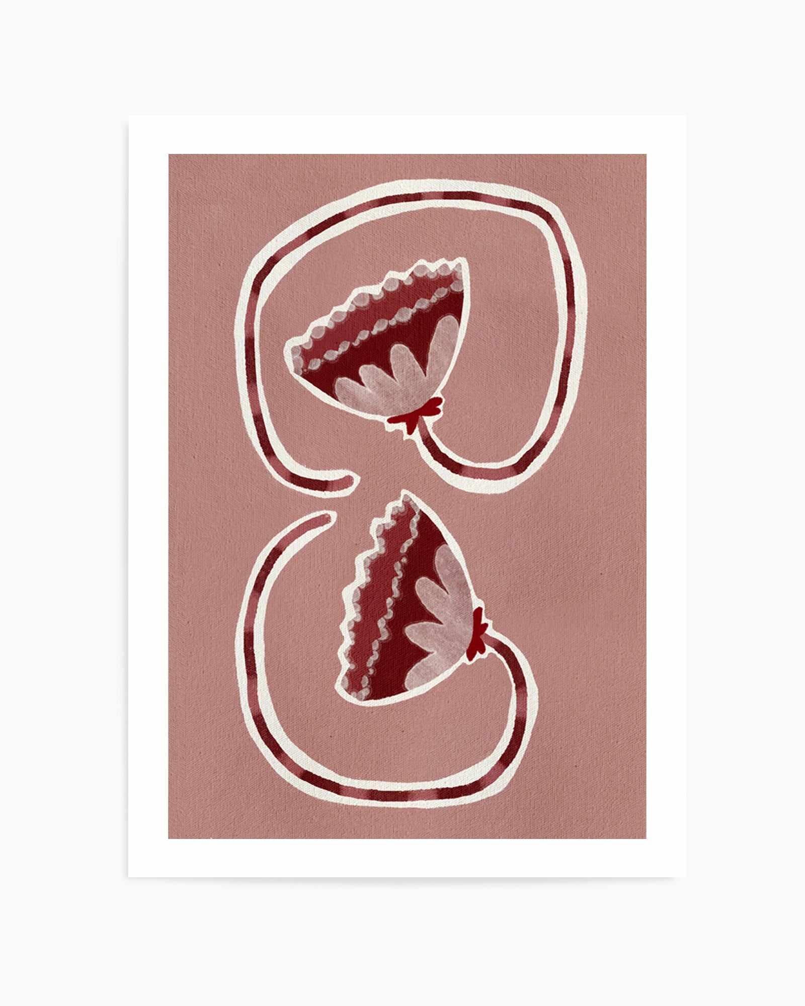 Delicate Bloom 16 by Shatha Al Dafai | Art Print from Olive et Oriel where you can shop wallpaper and artworks online