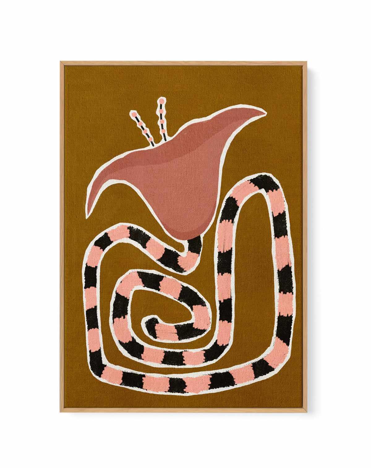 Delicate Bloom 7 by Shatha Al Dafai | Framed Canvas Art Print from Olive et Oriel where you can shop wallpaper and artworks online