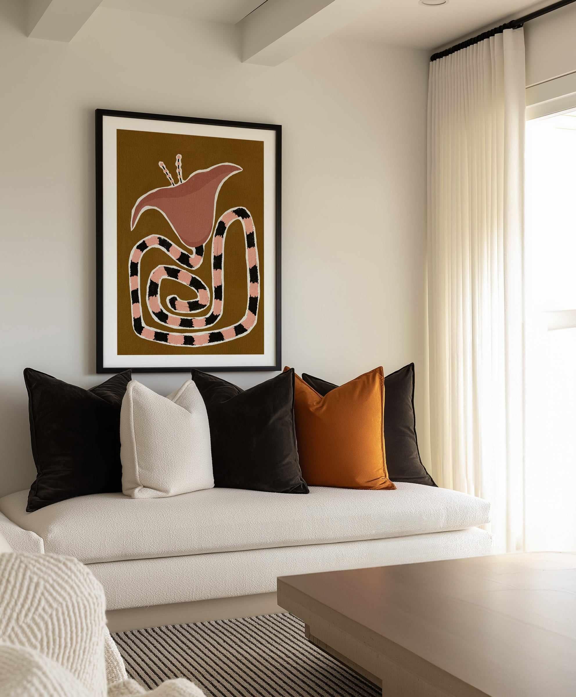 Delicate Bloom 7 by Shatha Al Dafai | Art Print from Olive et Oriel where you can shop wallpaper and artworks online