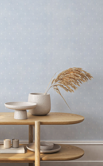 Delicate Paisley in Light Blue Wallpaper from Olive et Oriel where you can shop wallpaper and artworks online
