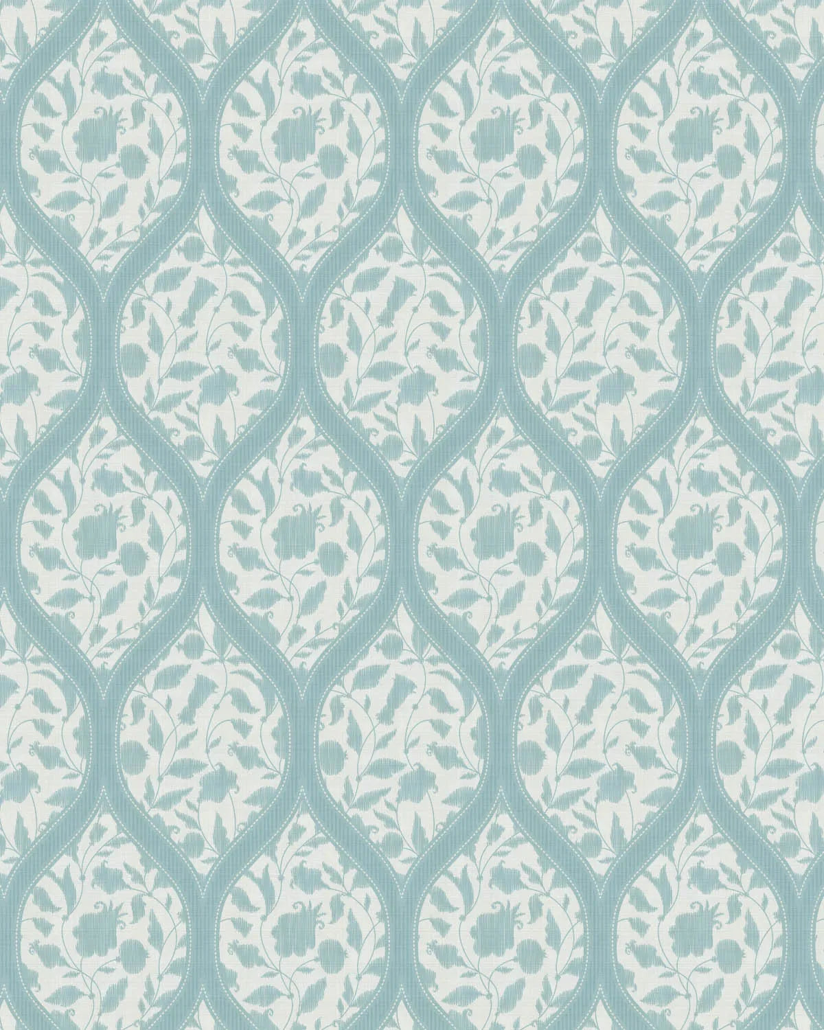 Delicate Weave Light Teal Blue Wallpaper from Olive et Oriel where you can shop wallpaper and artworks online