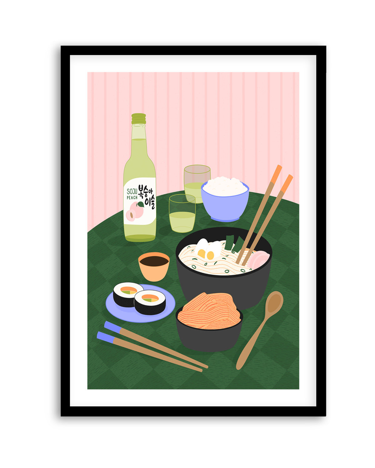 Delicious Korean Feast by Artprink | Art Print