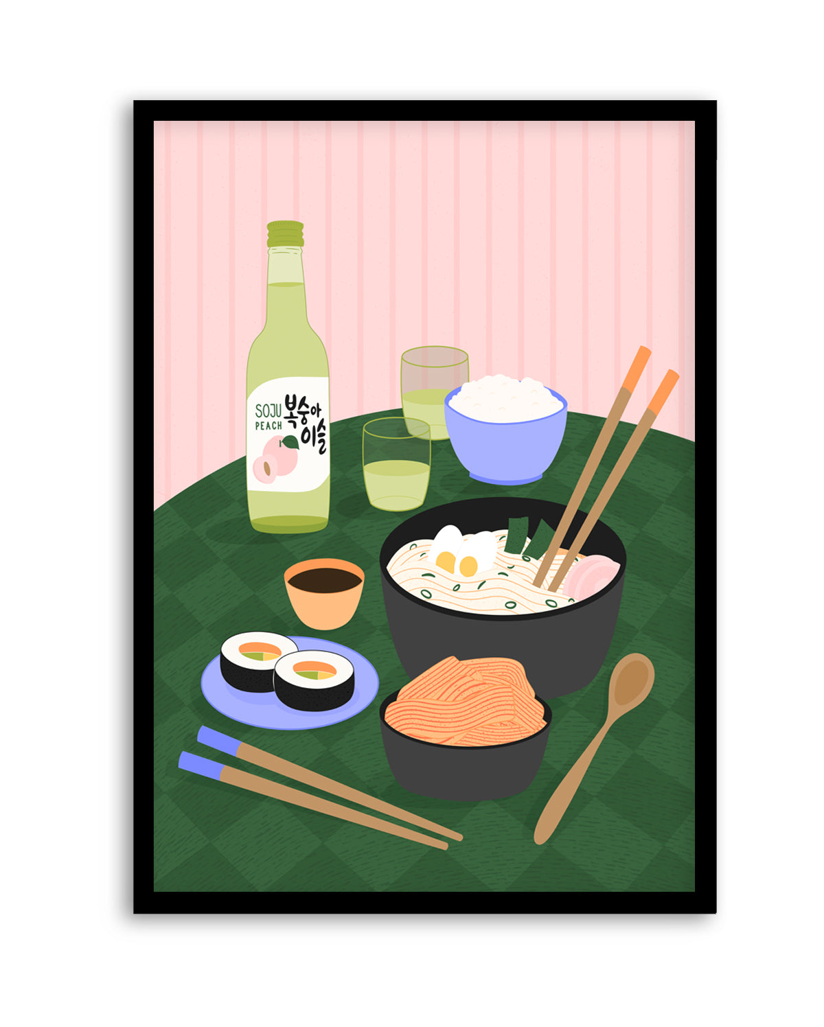 Delicious Korean Feast by Artprink | Art Print