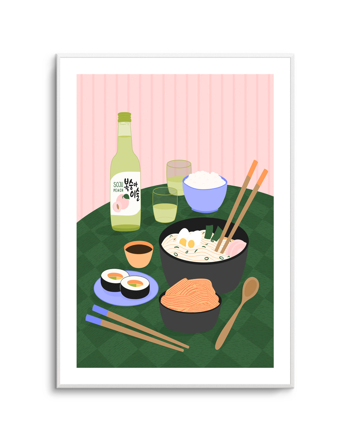Delicious Korean Feast by Artprink | Art Print