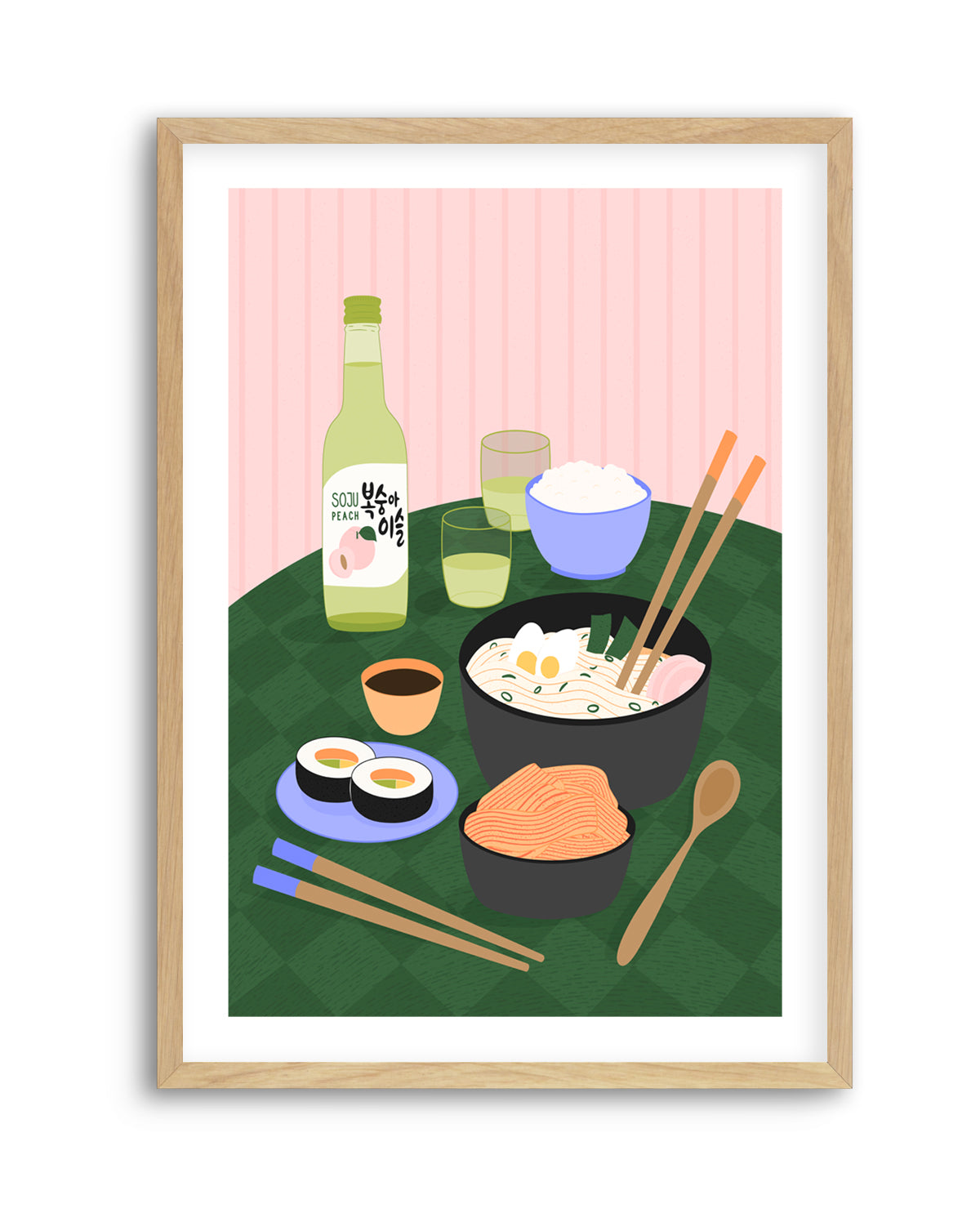 Delicious Korean Feast by Artprink | Art Print