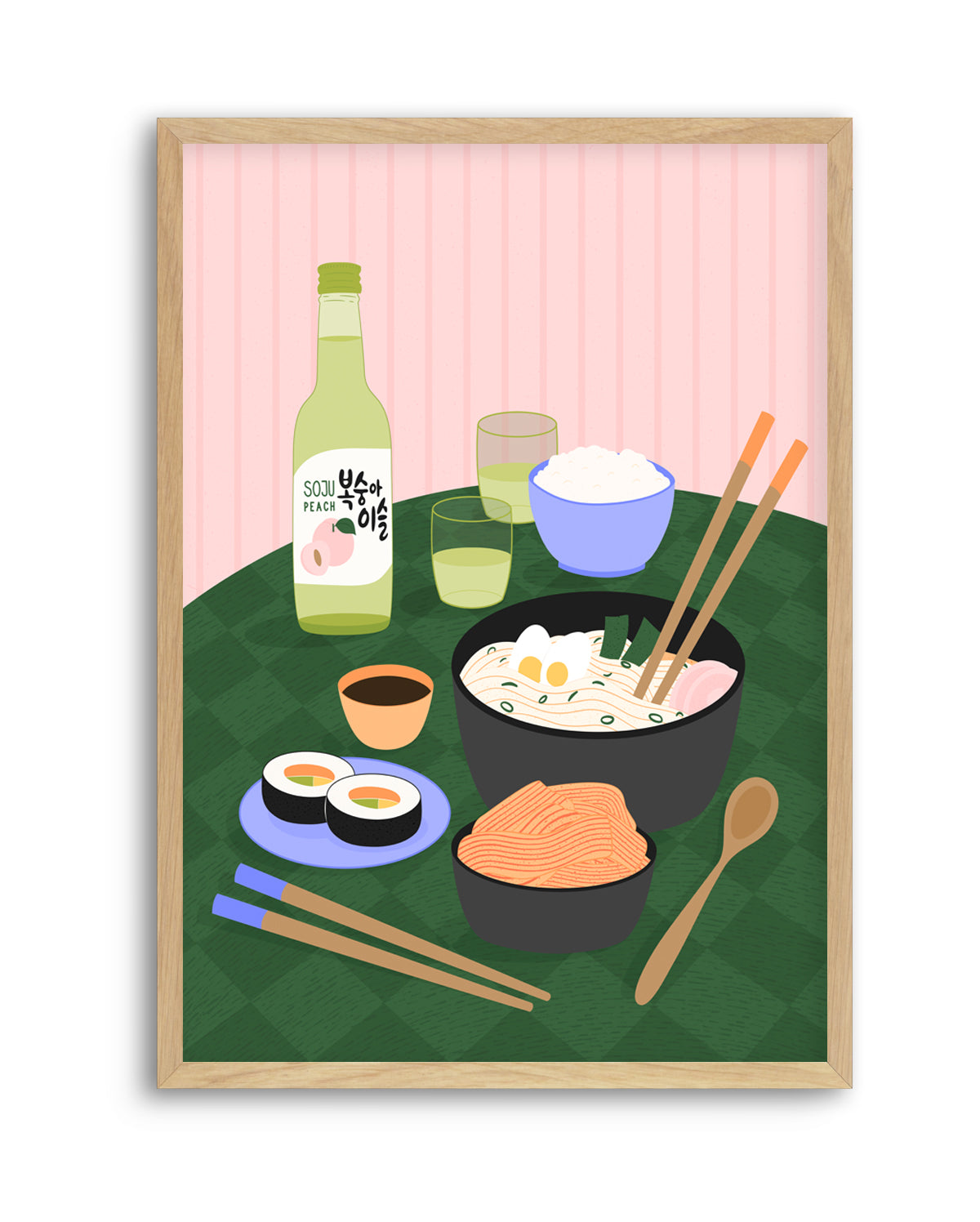 Delicious Korean Feast by Artprink | Art Print