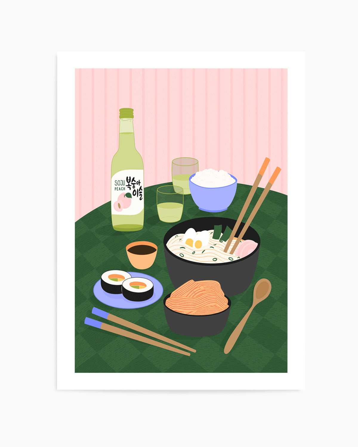 Delicious Korean Feast by Artprink | Art Print