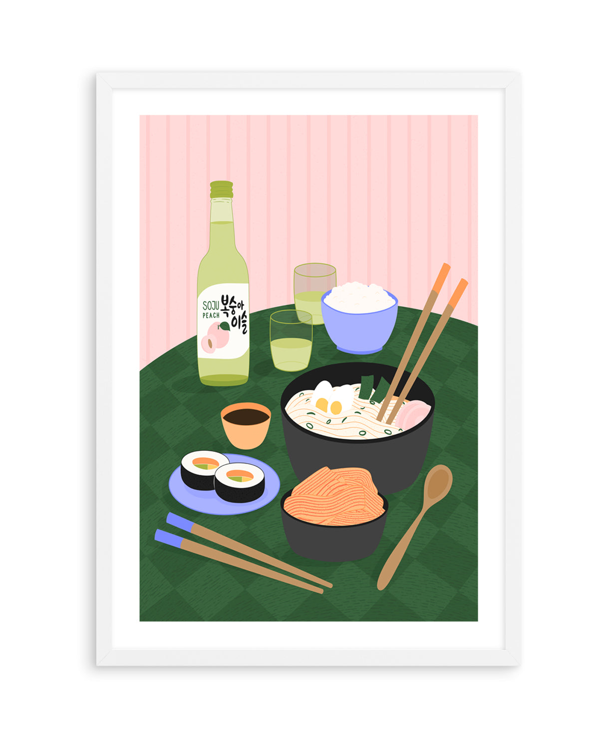 Delicious Korean Feast by Artprink | Art Print