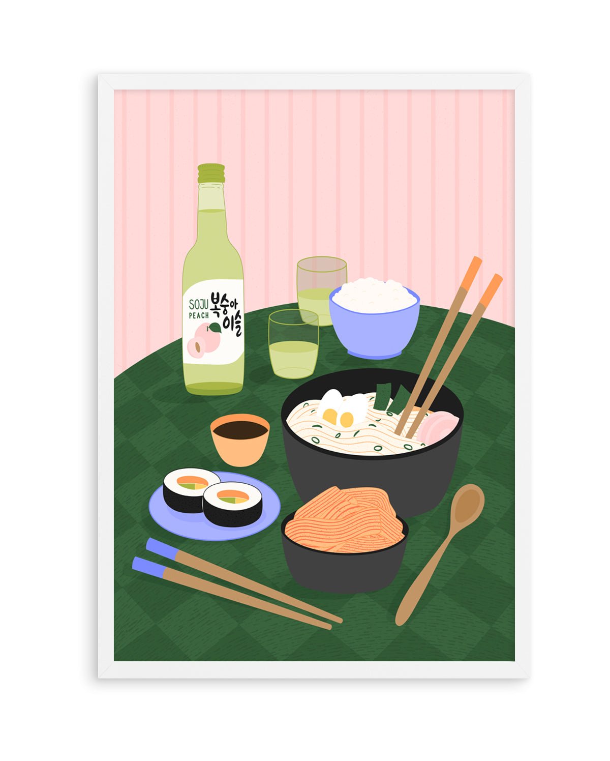 Delicious Korean Feast by Artprink | Art Print