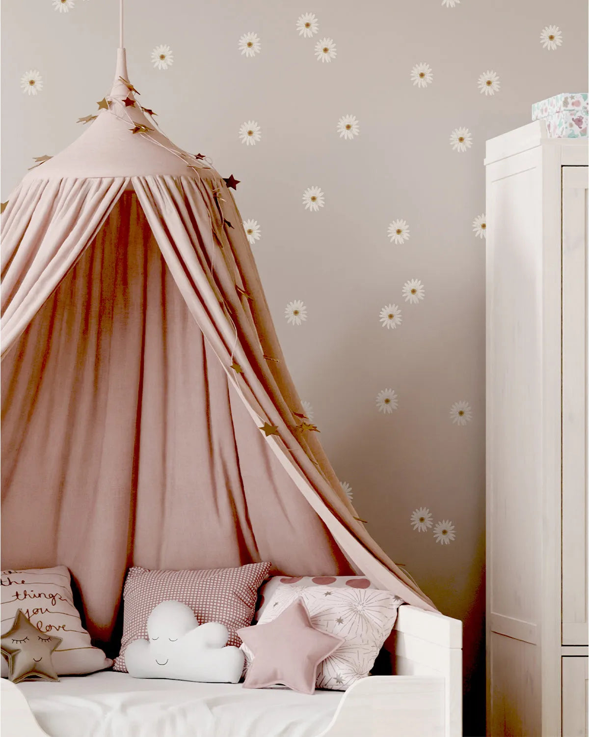 Delightful Daisies Decal Set from Olive et Oriel where you can shop wallpaper and artworks online