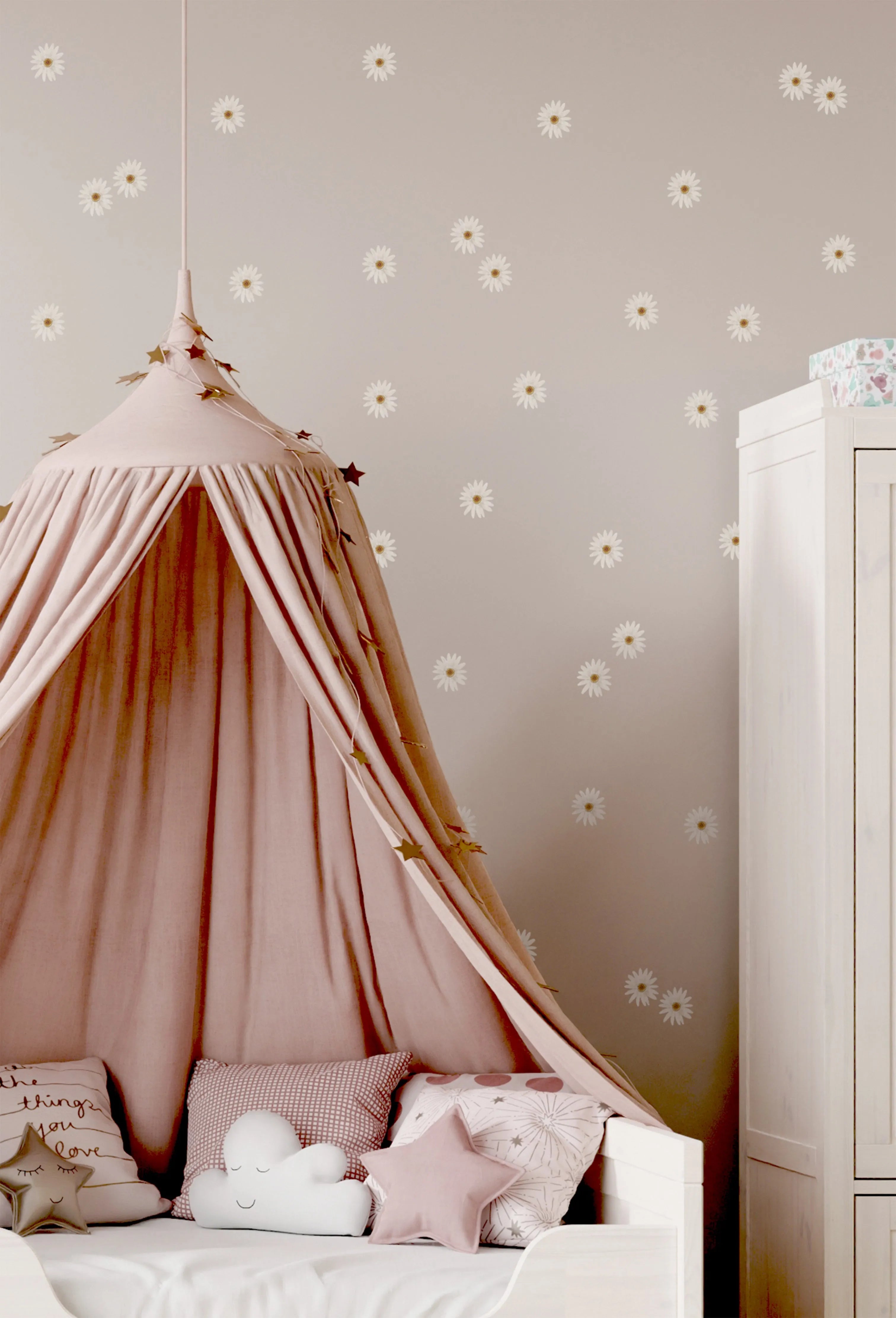 Delightful Daisies Decal Set from Olive et Oriel where you can shop wallpaper and artworks online