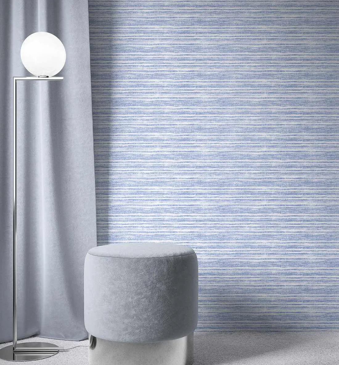 Denim Stripe Wallpaper - Olive et Oriel