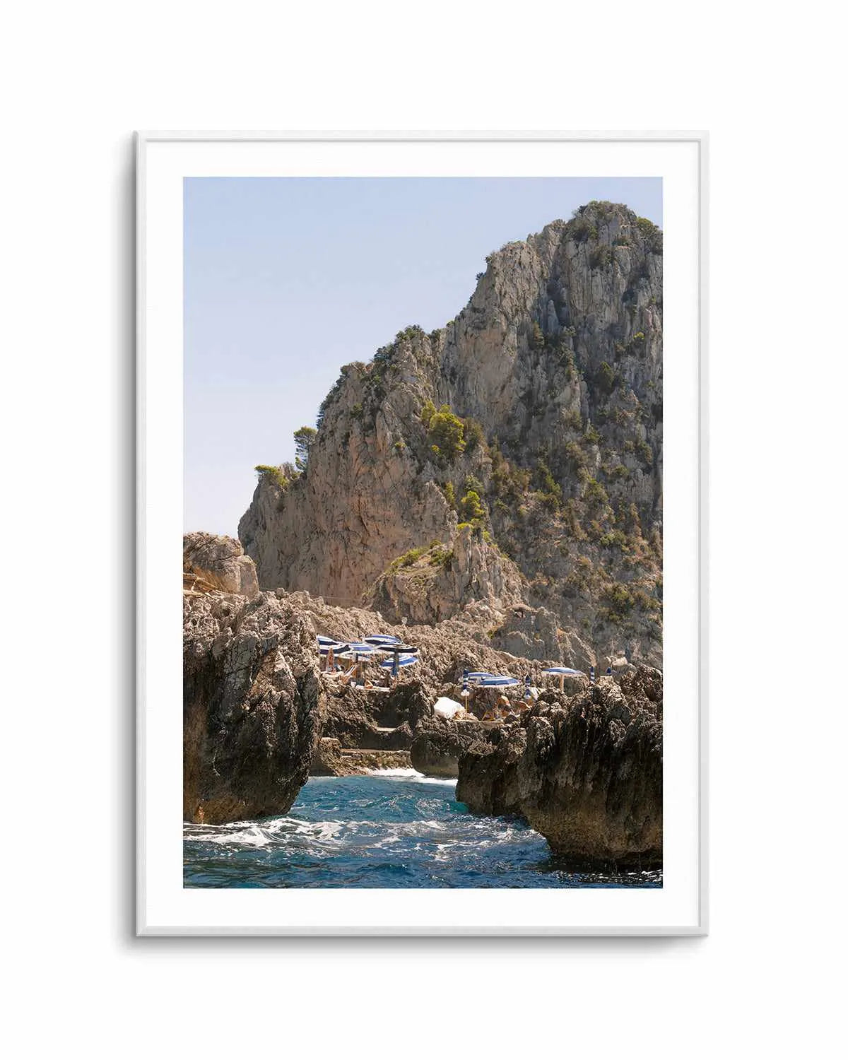 Departing Fontelina Capri Art Print from Olive et Oriel where you can shop wallpaper and artworks online