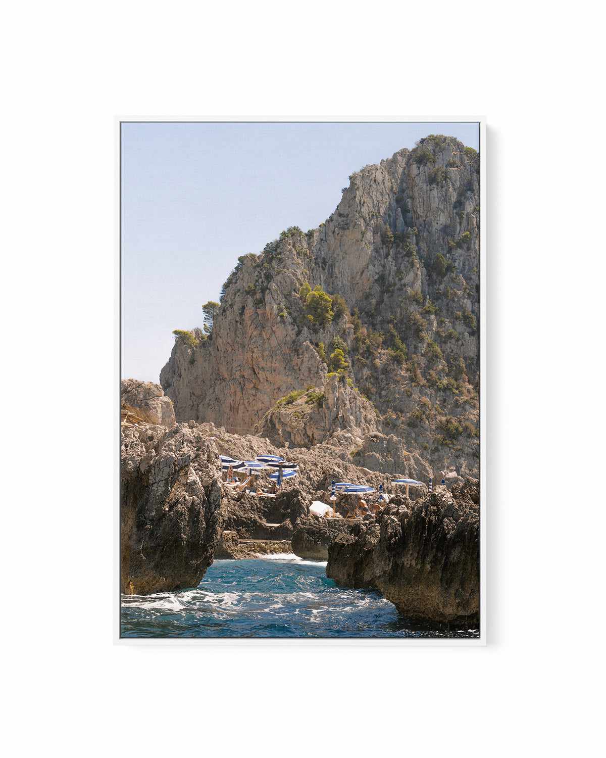 Departing Fontelina Capri | Framed Canvas Art Print