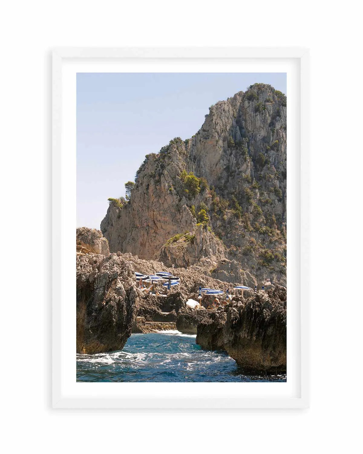 Departing Fontelina Capri Art Print from Olive et Oriel where you can shop wallpaper and artworks online