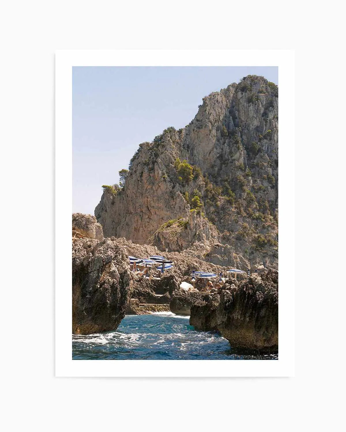 Departing Fontelina Capri Art Print from Olive et Oriel where you can shop wallpaper and artworks online