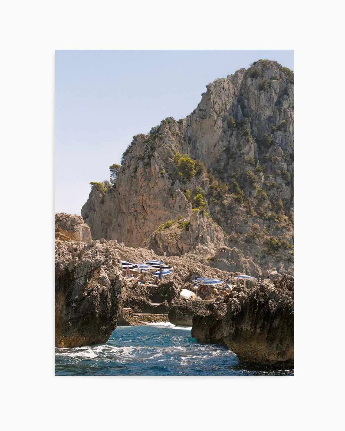Departing Fontelina Capri Art Print from Olive et Oriel where you can shop wallpaper and artworks online