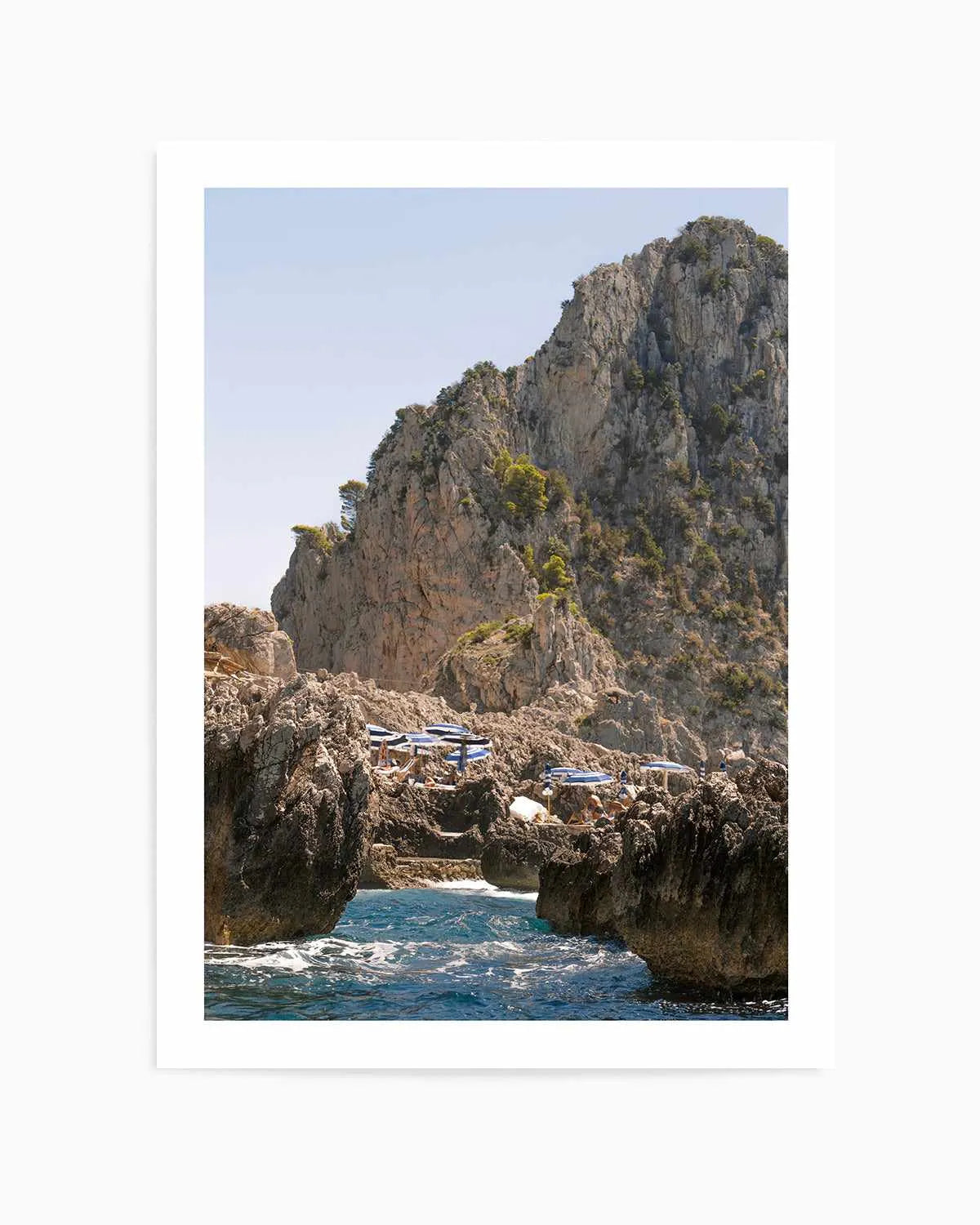 Departing Fontelina Capri Art Print from Olive et Oriel where you can shop wallpaper and artworks online