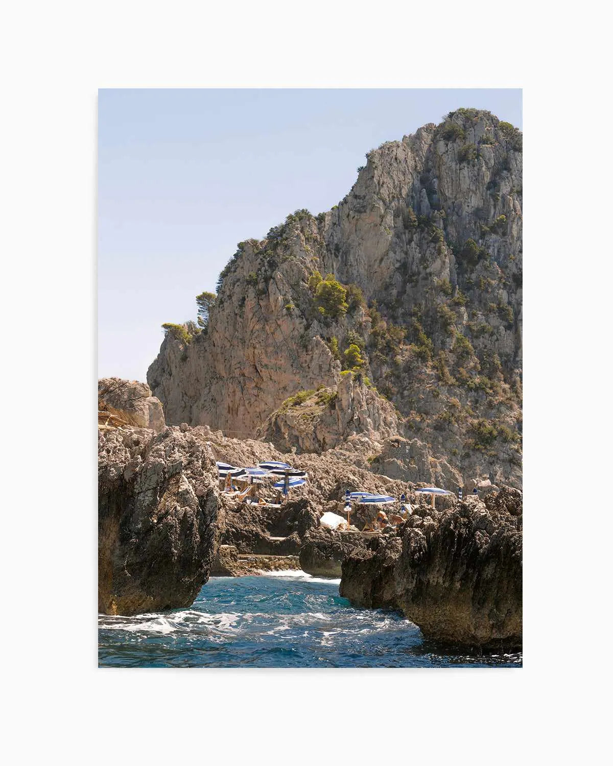 Departing Fontelina Capri Art Print from Olive et Oriel where you can shop wallpaper and artworks online