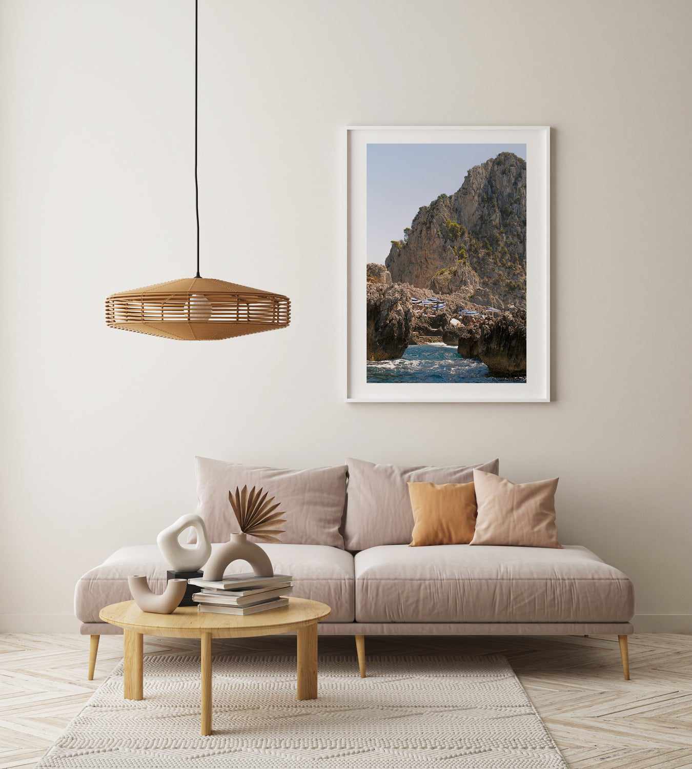 Departing Fontelina Capri Art Print