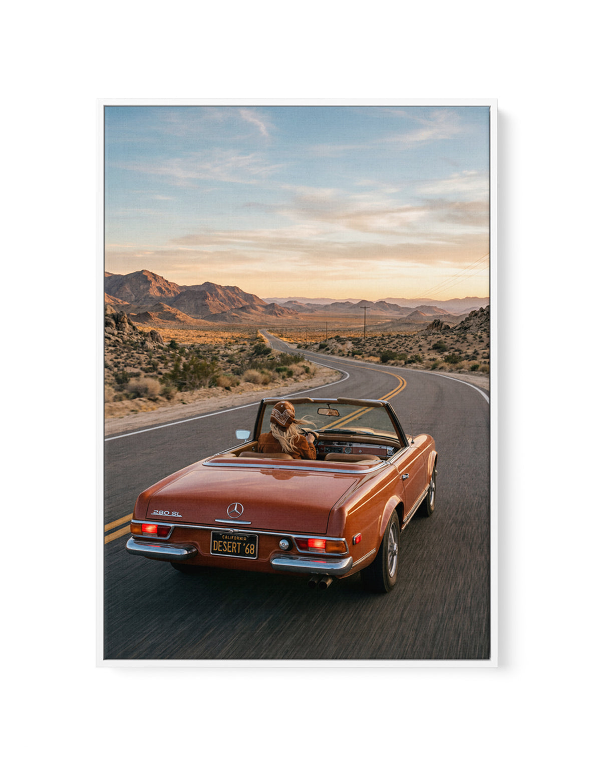 Desert Drive '68 I | Framed Canvas Art Print