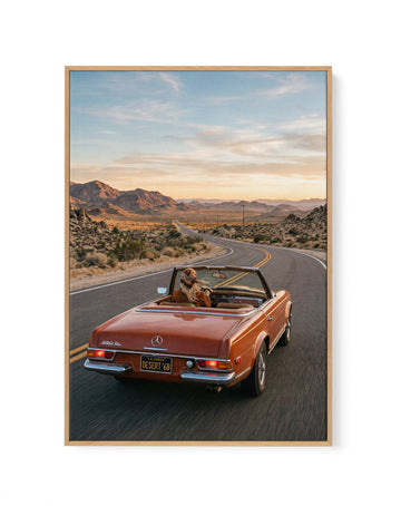 Desert Drive '68 I | Framed Canvas Wall Art