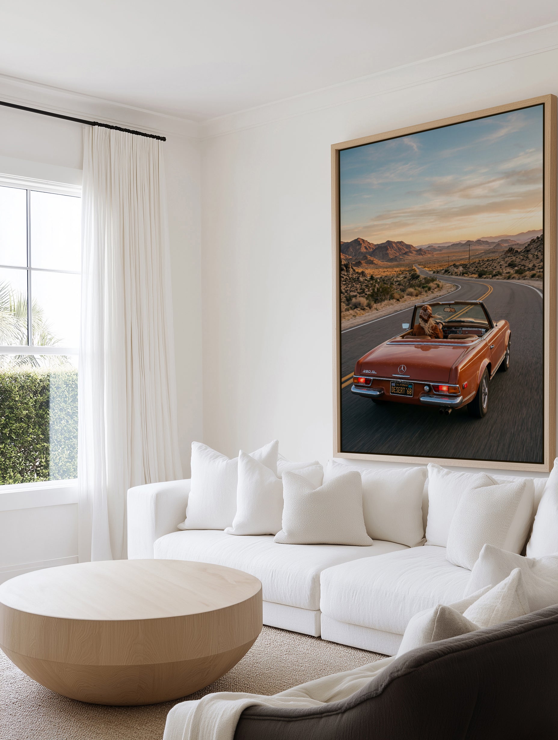 Desert Drive '68 I | Framed Canvas Art Print