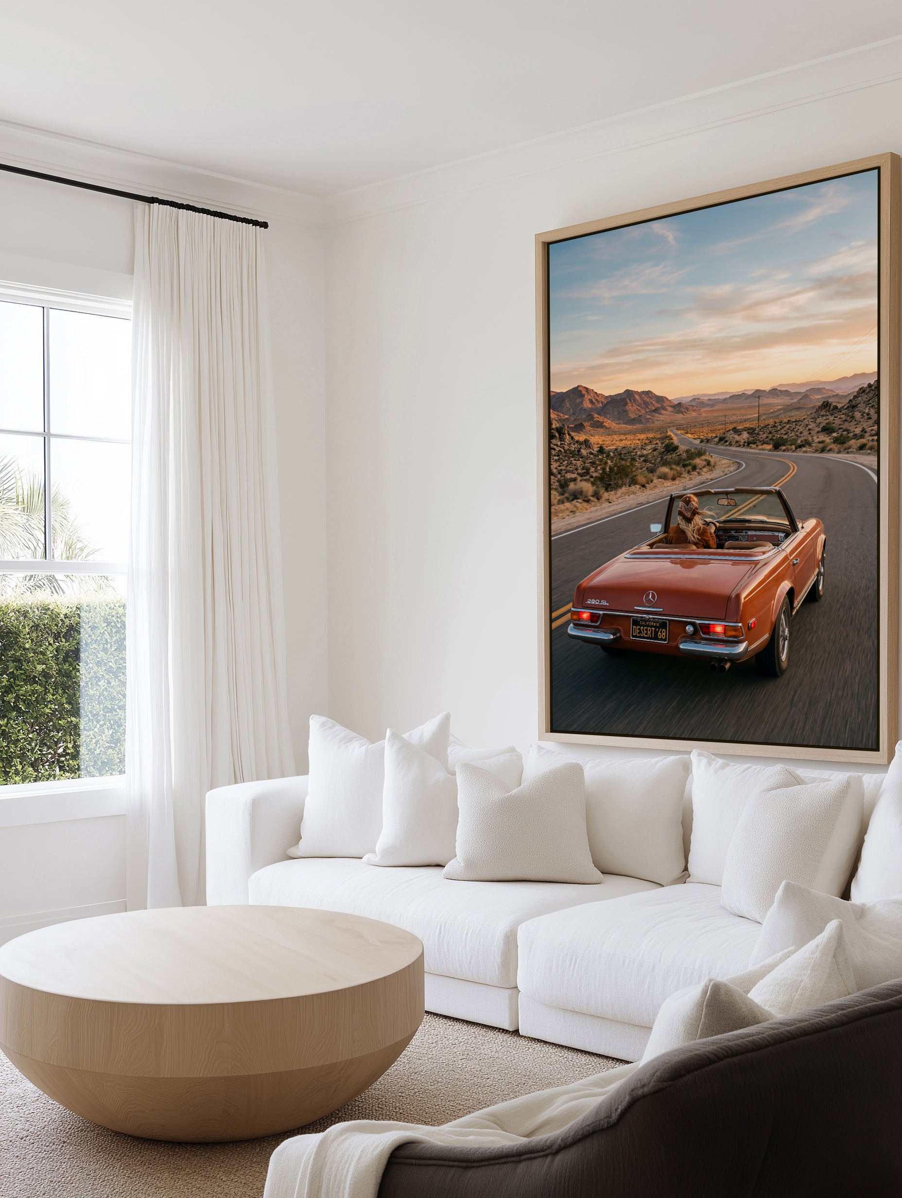 Desert Drive '68 I | Framed Canvas Art Print